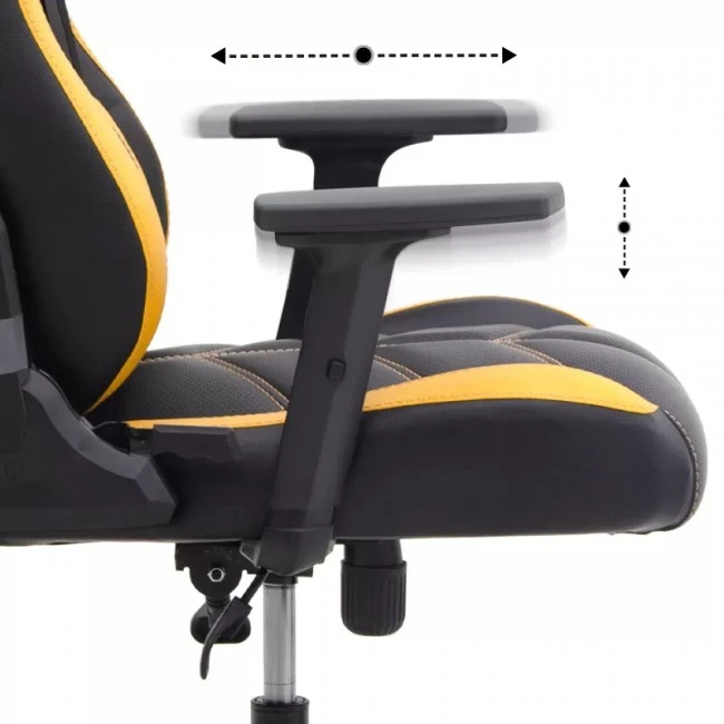 ZIO GAMING PRO GAMING Megapap office chair in yellow - black color 60x63x127/134cm.