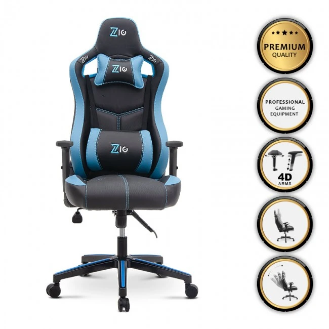 ZIO GAMING PRO GAMING Megapap office chair in blue - black color 60x63x127/134cm.