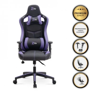 ZIO GAMING PRO GAMING Megapap office chair in purple - black color 60x63x127/134cm.