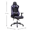 ZIO GAMING PRO GAMING Megapap office chair in purple - black color 60x63x127/134cm.