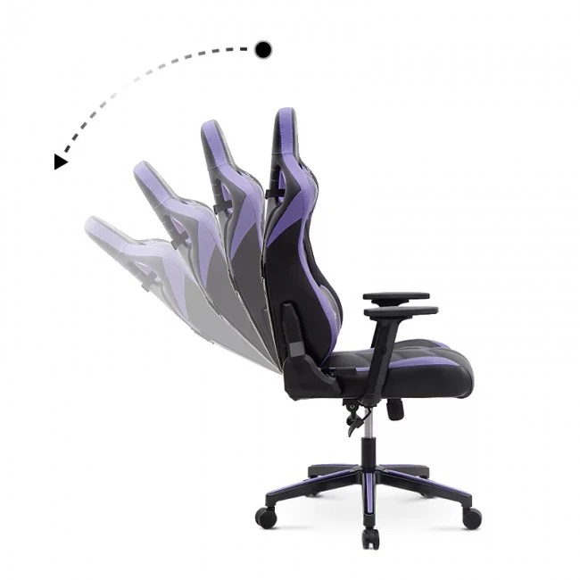 ZIO GAMING PRO GAMING Megapap office chair in purple - black color 60x63x127/134cm.