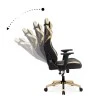ZIO GAMING PRO KLASIK Megapap office chair in gold - black color 61x65x127/135cm.