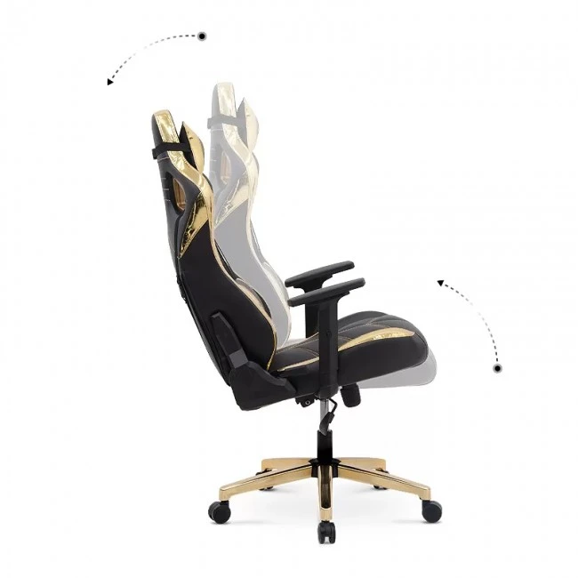 ZIO GAMING PRO KLASIK Megapap office chair in gold - black color 61x65x127/135cm.