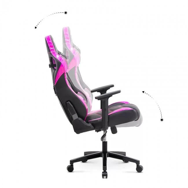 ZIO GAMING PRO KLASIK Megapap office chair in purple - black color 61x65x127/135cm.