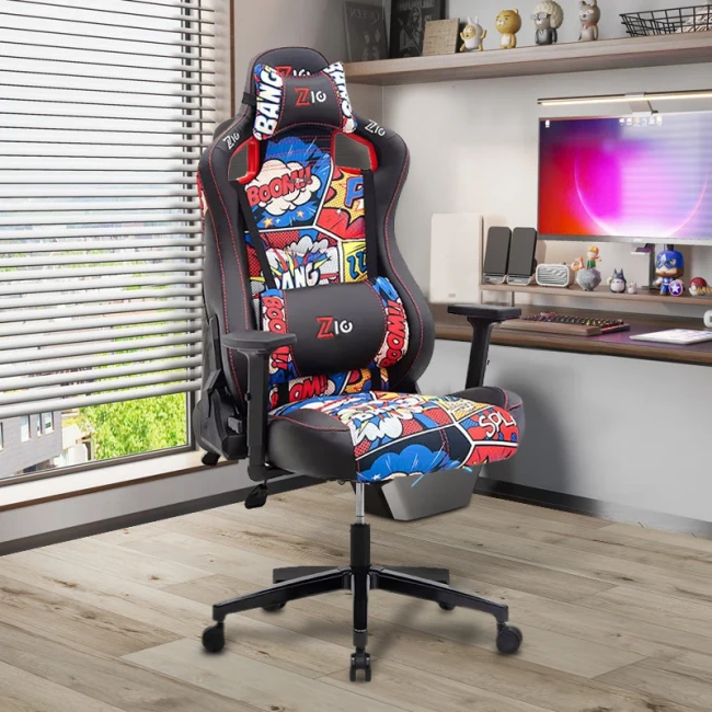 Καρέκλα γραφείου ZIO GAMING PRO ELEGANT Megapap χρώμα comic 61x67x125/134εκ.