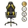 GAMING MEDUSA MEGAPAP office chair in yellow - black color 69x55x130/139cm.