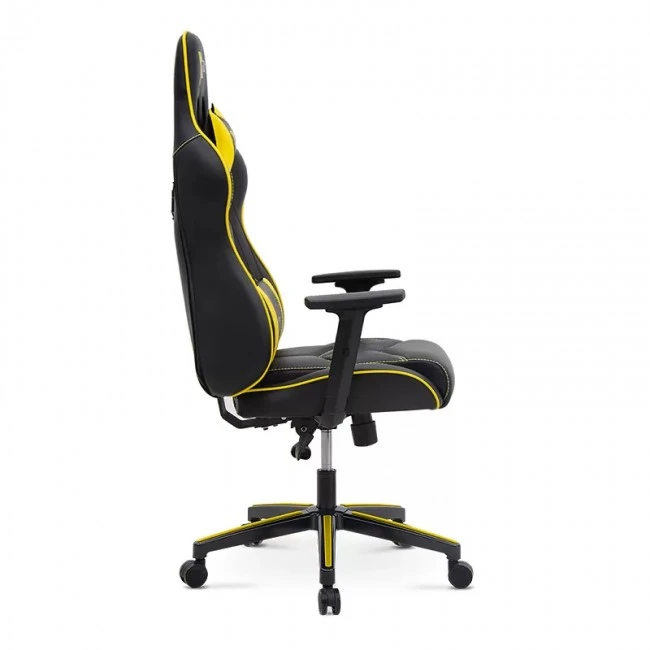 GAMING MEDUSA MEGAPAP office chair in yellow - black color 69x55x130/139cm.