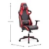 GAMING VORTEX MEGAPAP office chair in red - black color 68x71x125/133cm.