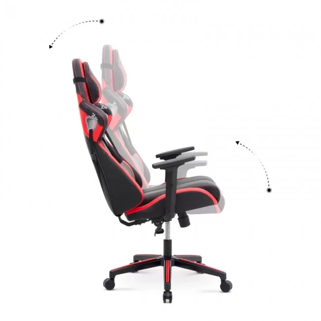 GAMING VORTEX MEGAPAP office chair in red - black color 68x71x125/133cm.