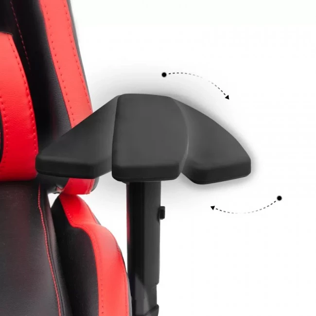 GAMING VORTEX MEGAPAP office chair in red - black color 68x71x125/133cm.