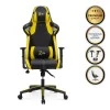GAMING VORTEX MEGAPAP office gamind chair in yellow - black color 68x71x125/133cm.
