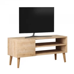 Έπιπλο τηλεόρασης Porto Megapap από μελαμίνη χρώμα oak 90x32x42εκ.