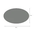 Vista Megapap wall mirror melamine in white color 90x50x2,2cm.