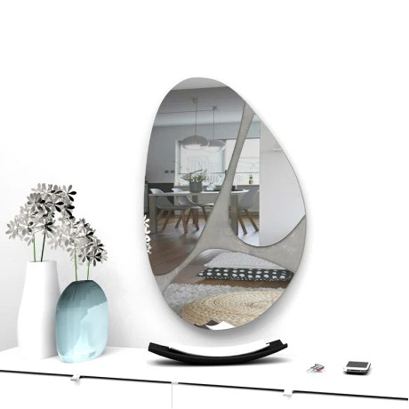 Leon Megapap wall mirror in grey color 73x49x2,2cm.