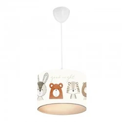 Goofy Megapap fabric ceiling lamp with cute little animals 24x22x70cm.