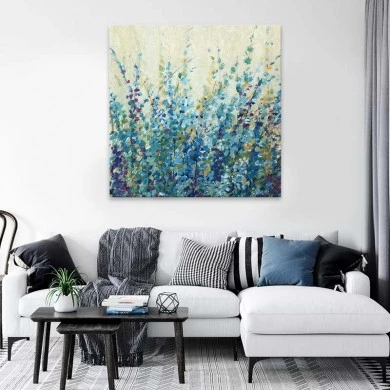 "Wildflowers" Megapap painting on canvas digital printing 100x100x3cm.