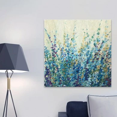 "Wildflowers" Megapap painting on canvas digital printing 60x60x3cm.