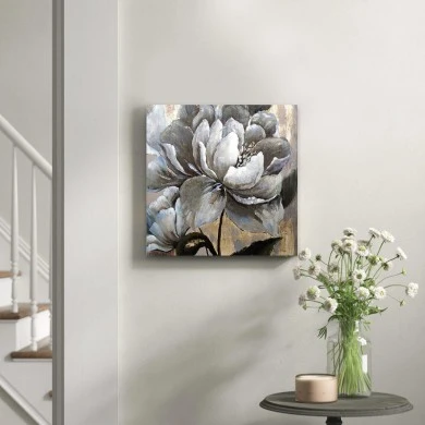 "White Magnolias" Megapap painting on canvas digital printing 50x50x3cm.