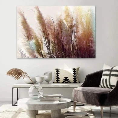 "Soft Pampas" Megapap painting on canvas digital printing 90x60x3cm.