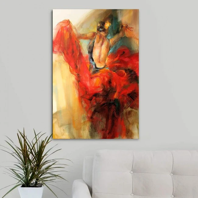 "Dancer" Megapap painting on canvas digital printing 60x90x3cm.