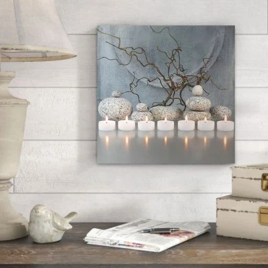 "Meditation" Megapap painting on canvas digital printing 60x60x3cm.