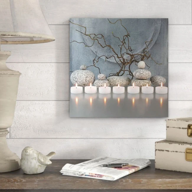 "Meditation" Megapap painting on canvas digital printing 60x60x3cm.