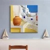 "Santorini" Megapap painting on canvas digital printing 50x50x3cm.