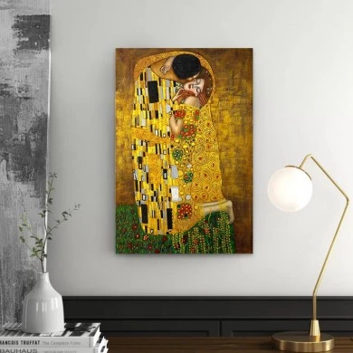 "The Kiss" Megapap painting on canvas digital printing 40x60x3cm.