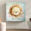 "Baby Lion" Megapap painting on canvas digital printing 40x40x3cm.