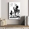 "Don Quixote" Megapap  painting on canvas digital printing 50x75x3cm.