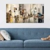 "City" Megapap canvas painting digital printing 140x70x3cm.