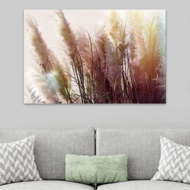 "Soft Pampas" Megapap painting on canvas digital printing 125x80x3cm.