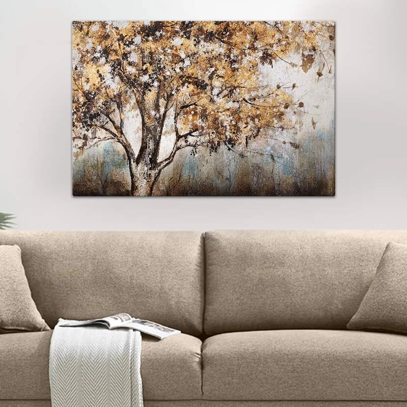 "Autumn Tree" Megapap painting on canvas digital printing 140x100x3cm.