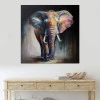 "Colorful Elephant" Megapap painting on canvas digital printing 100x100x3cm.