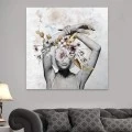 "Hidden Face" Megapap canvas painting digital printing  100x100x3cm.
