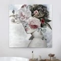 "Hidden Face" Megapap canvas painting digital printing 100x100x3cm.