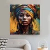 "Powerful Woman" Megapap canvas painting digital printing 100x100x3cm.