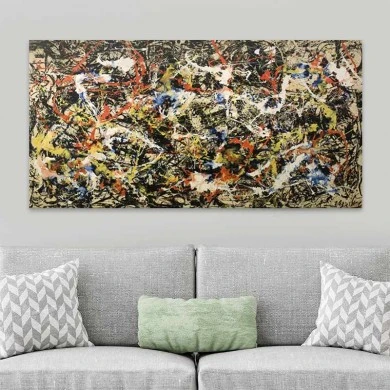 "Convergence" Megapap painting on canvas digital printing 120x60x3cm.