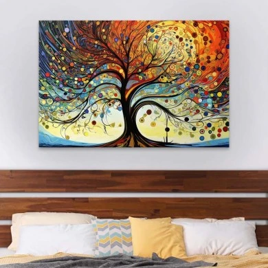 "Dream Tree" Megapap painting on canvas digital printing 125x80x3cm.