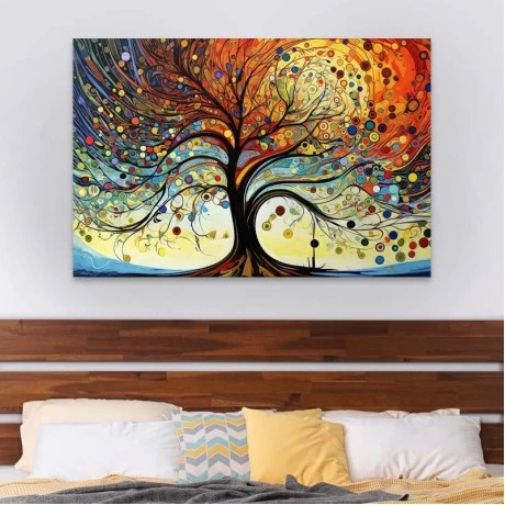"Dream Tree" Megapap painting on canvas digital printing 125x80x3cm.