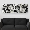 "Abstract Marble Faces" Megapap painting on canvas digital printing 150x50x3cm.