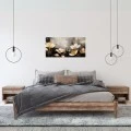 "Gold Flowers" Megapap canvas painting digital printing 80x40x3cm.