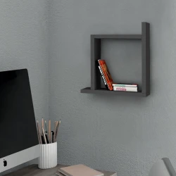 Ραφιέρα τοίχου Box Megapap μελαμίνης χρώμα ανθρακί 30x22x30εκ. Ραφιέρα τοίχου Box Megapap μελαμίνης χρώμα ανθρακί 30x22x30εκ.