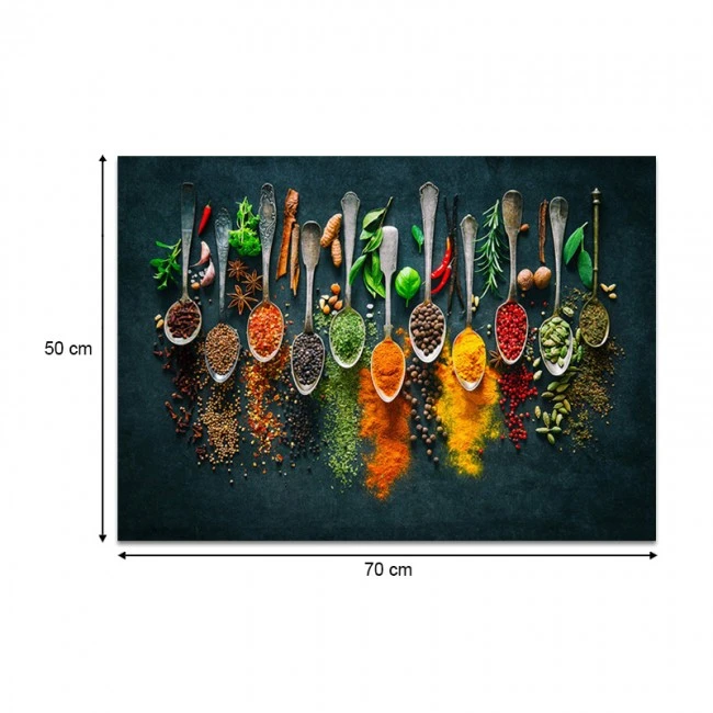 "Spices" Megapap painting on canvas digital printing 70x50x3cm.