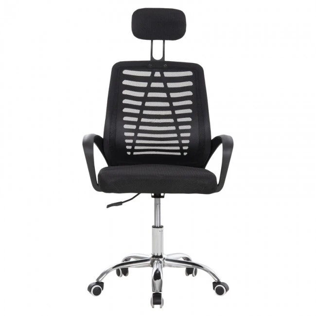 ΚΑΡΕΚΛΑ ΓΡΑΦΕΙΟΥ TRAIL2 HM1193 ΜΑΥΡΟ MESH-ΠΟΔΙ ΧΡΩΜΙΟΥ 62x59x120Yεκ.