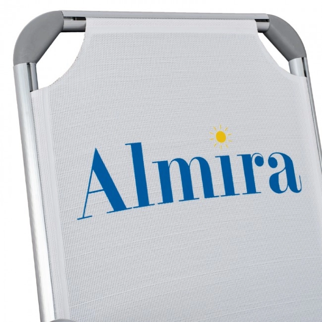 ΚΑΡΕΚΛΑΚΙ ΠΑΡΑΛΙΑΣ ΨΗΛΗ ΠΛΑΤΗ ALMIRA HM5053.03 ΒΑΡΕΩΣ ΤΥΠΟΥ ΛΕΥΚΟ ΑΛΟΥΜΙΝΙΟΥ 56x70x66 εκ.