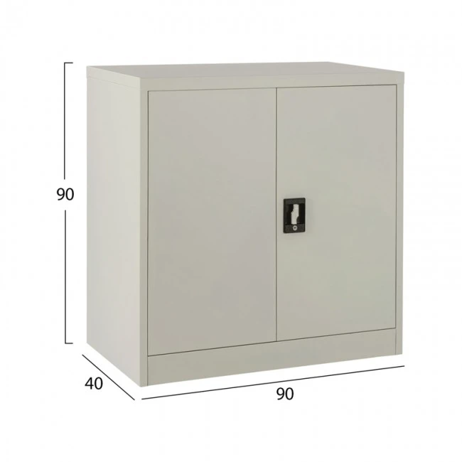 ΝΤΟΥΛΑΠΑ ΜΕΤΑΛΛΙΚΗ HM5960.11 ΜΕ 2 ΑΠΟΘΗΚΕΥΤΙΚΟΥΣ ΧΩΡΟΥΣ ΓΚΡΙ 90Χ40Χ90Υεκ.