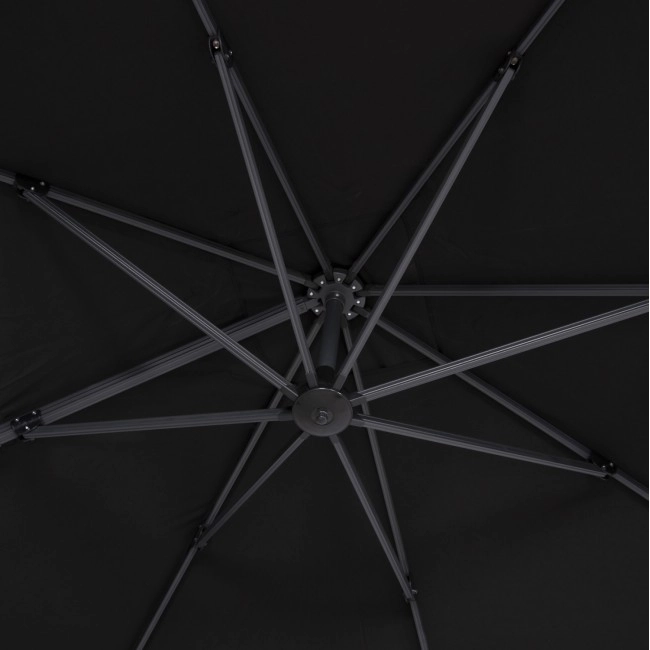 ΟΜΠΡΕΛΑ SHADER HM6025.03 ALU ΕΠΑΓΓΕΛΜΑΤΙΚΗ ΚΡΕΜΑΣΤΗ 3X3 360 ΜΟΙΡΩΝ ME ΜΑΥΡΟ ΑΚΡΥΛΙΚΟ ΠΑΝΙ