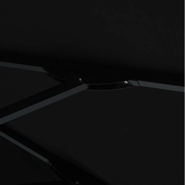 ΟΜΠΡΕΛΑ ΕΠΑΓΓΕΛΜΑΤΙΚΗ 3x3x2,83M ELEAZAR ΑΛΟΥΜΙΝΙΟΥ ΜΕ ΠΑΝΙ ΑΚΡΥΛΙΚΟ ΣΕ ΜΑΥΡΗ ΑΠΟΧΡΩΣΗ HM6026.03