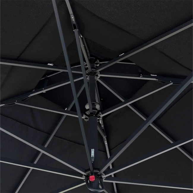 ΕΠΑΓΓΕΛΜΑΤΙΚΗ ΟΜΠΡΕΛΑ ALU ΤΗΛΕΣΚΟΠΙΚΗ HM6031.03 4x4x2,95-4Μ ΜΕ ΜΑΥΡΟ ΑΚΡΥΛΙΚΟ ΠΑΝΙ